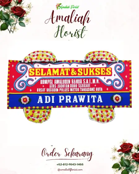 Papan Bunga Ucapan Selamat Tompokersan